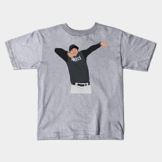 Aaron Boone Ejection Drawing Kids T-Shirt by Ferrajito